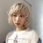 ホワイトブロンド/ボブ
