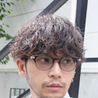 渋谷波巻きスパイラルパーマシャドウパーマメンズセンターパート