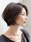 ★ワイドバングイメチェンホワイトブロンド美髪外ハネボブ