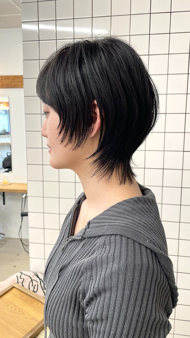 360°美しいショートウルフ