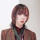 くびれミディ顔周りレイヤー韓国ヘア美髪ミディアム_F60426