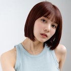 ◯イメチェン外ハネボブパーマ美髪ワイドバングインナーカラー