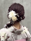 【 ヘアセット 】編みおろしヘア　卒業式 袴 着物　ヘアアレンジ
