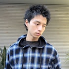 スパイキーショート/刈り上げなし/アップバング/メンズサロン