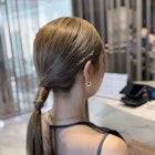 タイトヘア/お呼ばれヘア/金箔ヘア/表参道ヘアセット