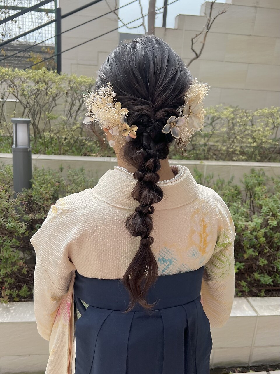 和装ヘアアレンジ あみおろし 卒業式ヘア