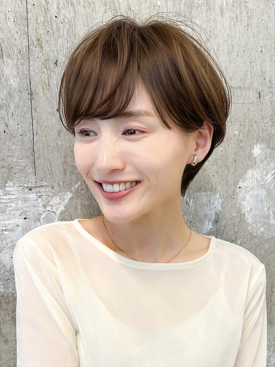 ショートヘア/分け目なし/イメチェン/30代40代50代/表参道