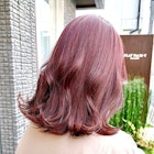 Say.イメチェンミディアム外ハネボブ美髪ワイドバング暖色青山