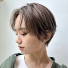 シースルーバングのハンサムショート