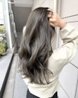 原宿美容室ティエラ 透明感オリーブベージュとレイヤーカット