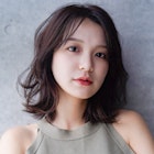 ボブルフ20代30代40代薄めバングくびれボブナチュラルカール小顔