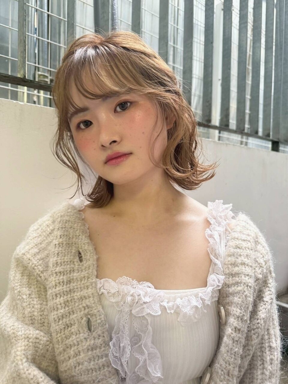 ふわふわハーフアップ