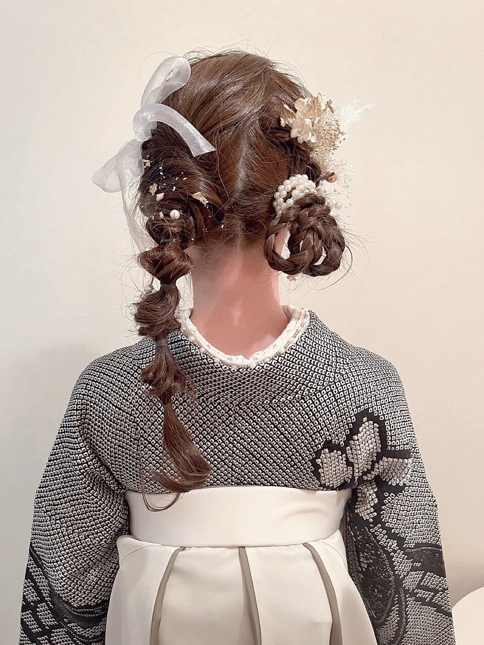 【BLUEFAIRY】卒業式★金箔y2kツインテールヘアアレンジ+袴着付 