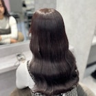 《karen》ラベンダーグレージュ/艶カラー/透明感カラー/ウェーブ