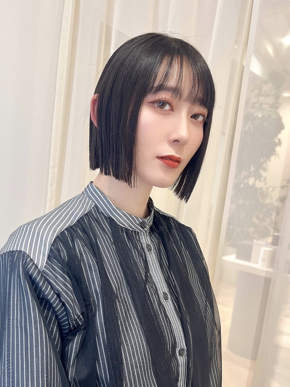 「THE OSCAR齊藤」切りっぱなし〜フラットボブ〜