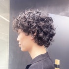 メンズマッシュパーマくるくるパーマハードパーマカーリーヘア