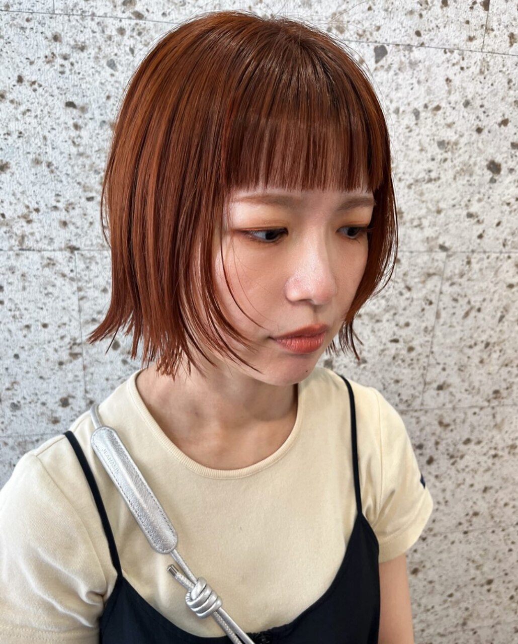 ブリーチなしオレンジカラー