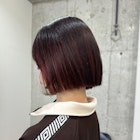 チェリーレッド×ボルドーカラー インナーカラー 表参道