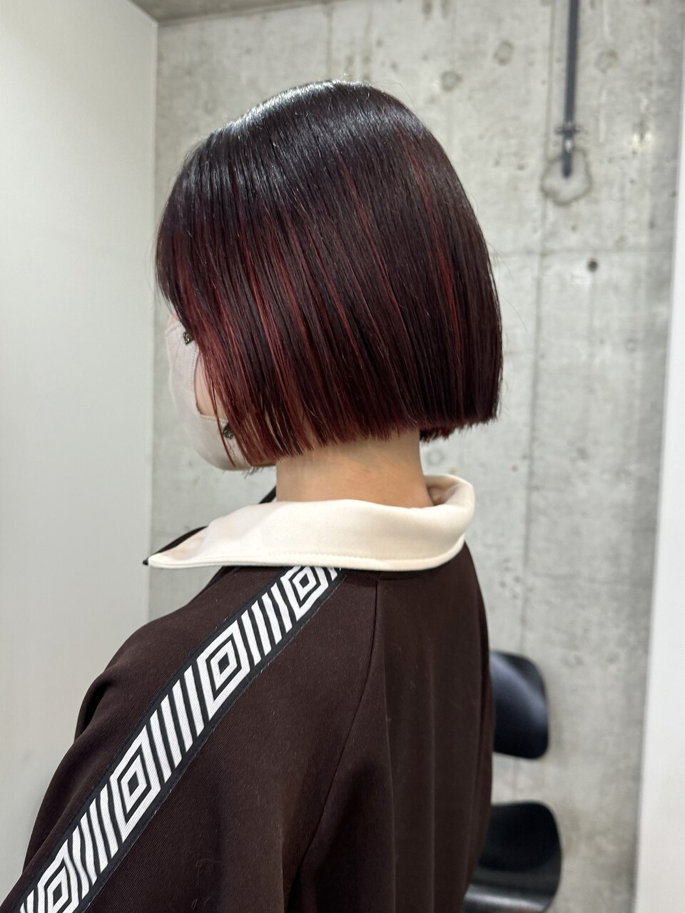 チェリーレッド×ボルドーカラー インナーカラー 表参道