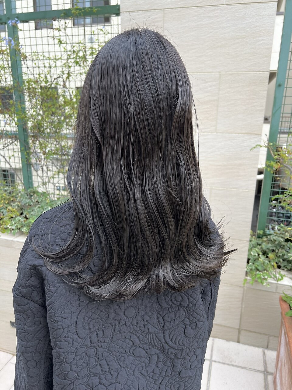 グレージュカラー 透明感カラー オージュア ロングヘア
