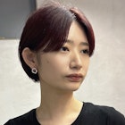 ブリーチなしピンクワインレッド