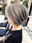 大人ショートボブ/白髪ぼかし/ハイライト/武蔵小杉/自由が丘