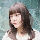 重ためバングのレイヤーモカブラウン【滝野】