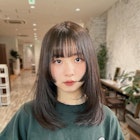 姫カットレイヤー/姫レイヤー/グレージュカラー