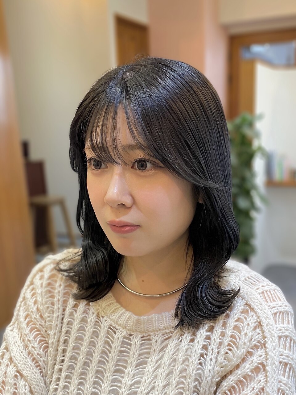 ダークグレージュ/暗髪カラー/地毛風/韓国ヘア/横浜
