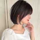 似合わせ ショート ボブ 30代 40代 小顔 新宿 ひし形 前上がり