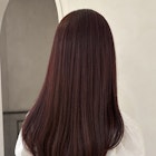 チェリーレッド/ワンカラー/レイヤーカット