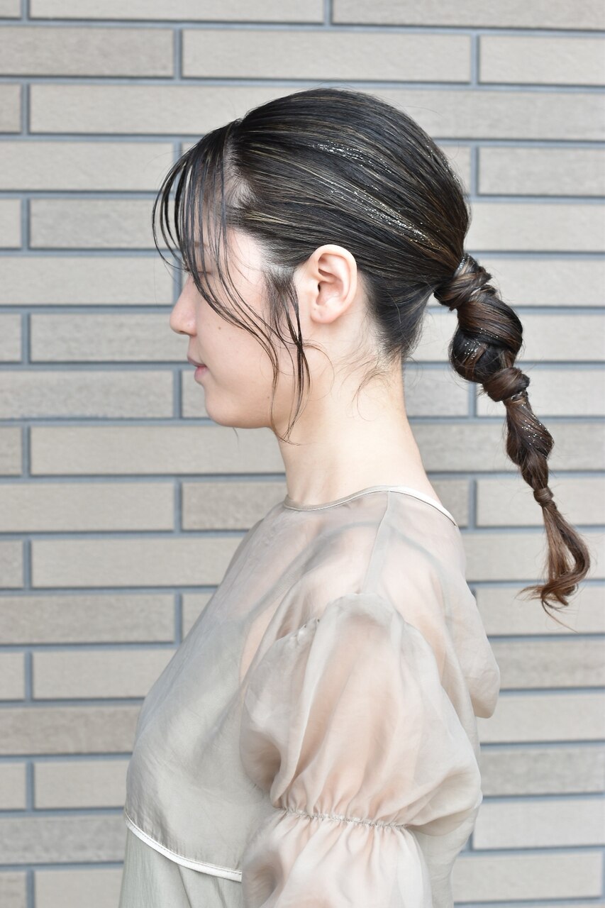 ポニーテールヘアアレンジ【結婚式】