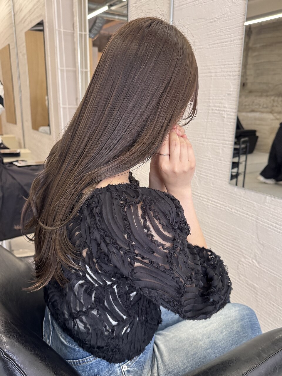 ミルクティーベージュ/ブリーチなし/ニュアンスカラー