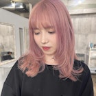 ペールピンク×レイヤーカット