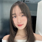 顔周りレイヤーミディアム美髪前髪カット_F0017