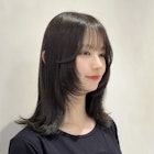 縮毛矯正/フェイスレイヤー/オリーブグレージュ