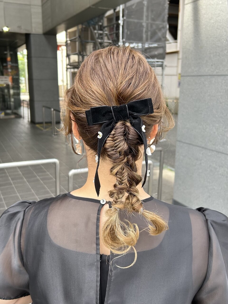 タイトポニーアレンジ