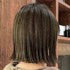 ★外ハネボブ/オリーブブラウン/切りっぱなし/小顔ボブ/有楽町