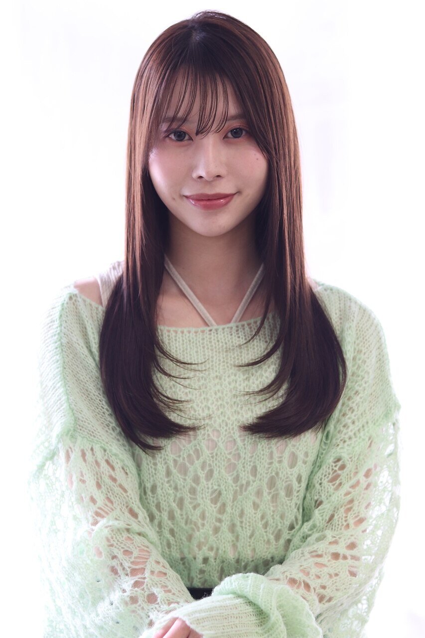 20代/30代/40代/髪質改善×縮毛矯正×チェリーブラウン