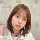 小顔ミディアムレイヤー/外ハネボブ/ミニウルフ/くびれボブ/美髪