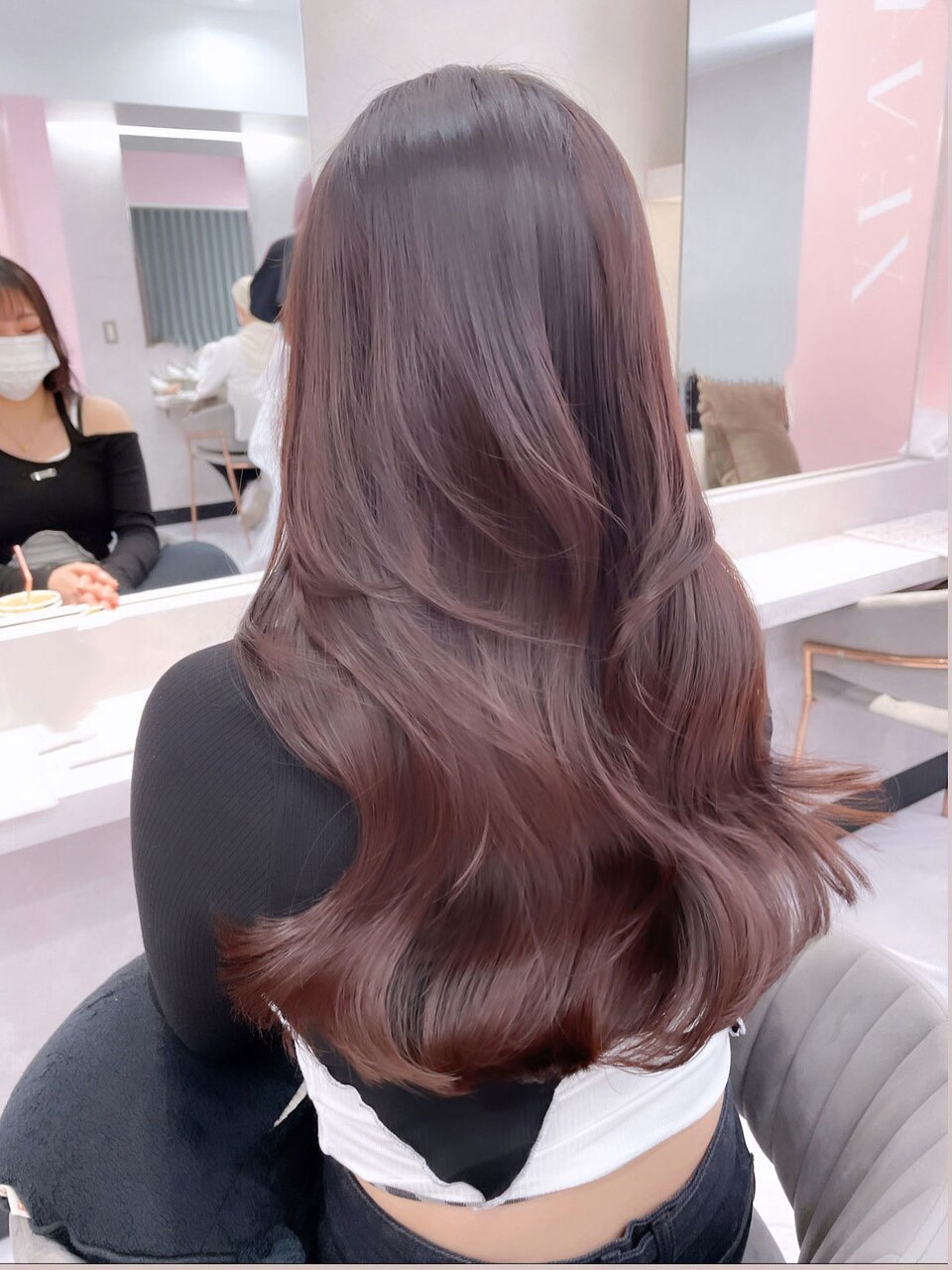 【haru】ラベンダーピンク/ピンクカラー/韓国ヘア/透明感カラー