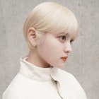 ホワイトブロンド/抜きっぱなしブロンド/金髪ショート/金髪ボブ