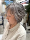 大人くびれショート/白髪ぼかしハイライト/武蔵小杉/自由が丘