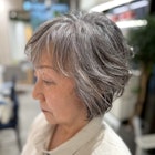 大人くびれショート/白髪ぼかしハイライト/武蔵小杉/自由が丘