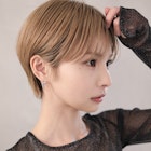▽コンパクトショートミニウルフブリーチなし前髪ミディアム新宿
