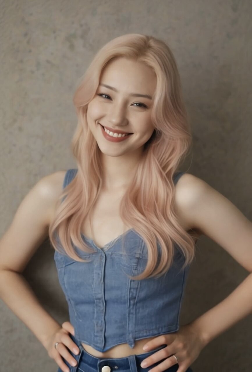 レイヤースタイル　ペールピンク