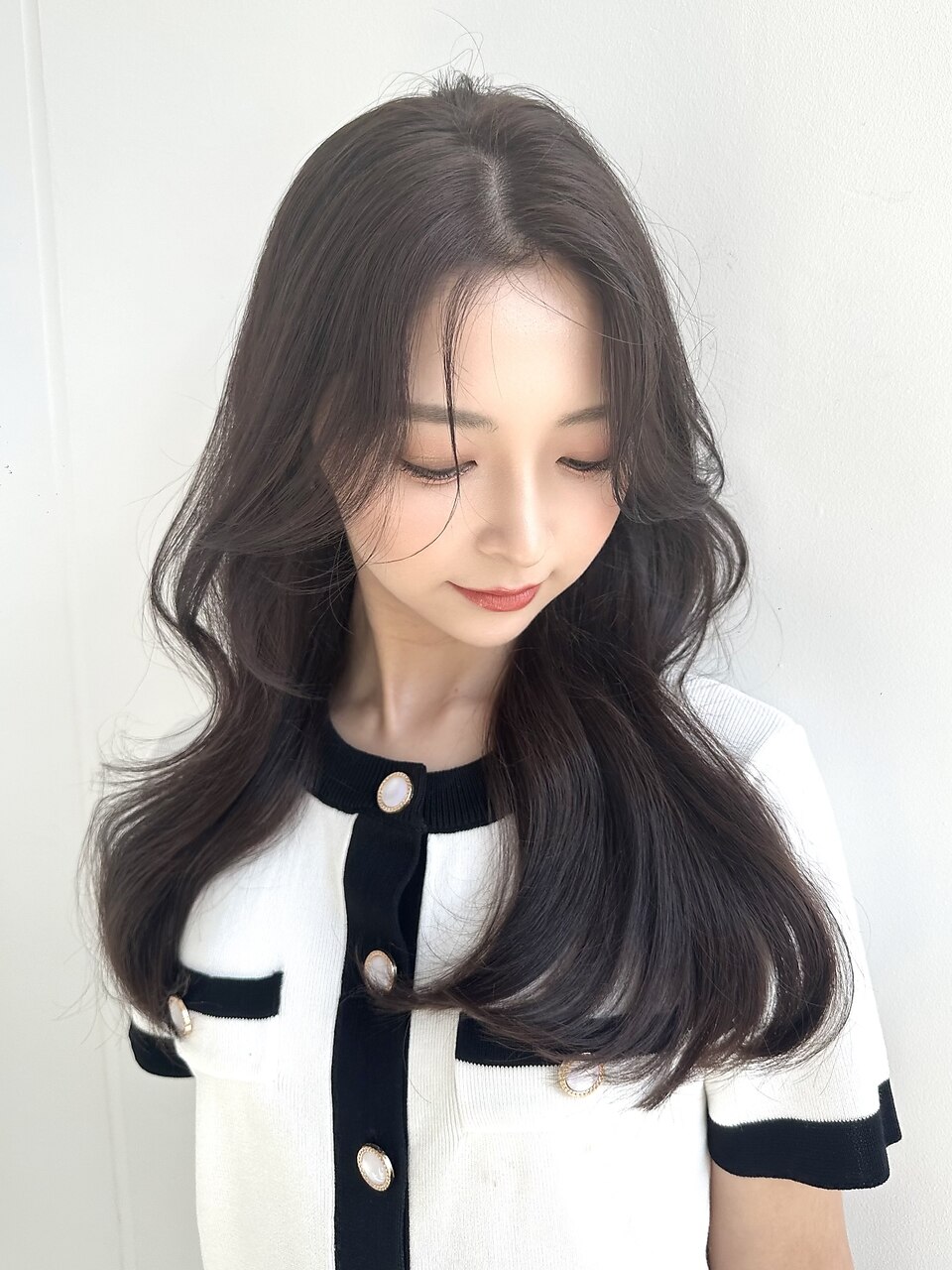 チェリーブラウン×くびれヘア[夏/ボブ/グレージュ]