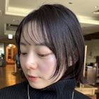 ★黒髪ハッシュボブ/地毛風カラー/暗髪/艶カラー/銀座有楽町30代