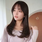 ANGELICA ビターショコラ 顔まわりレイヤー 流し前髪