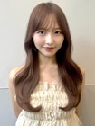 シースルーバングロングレイヤー
